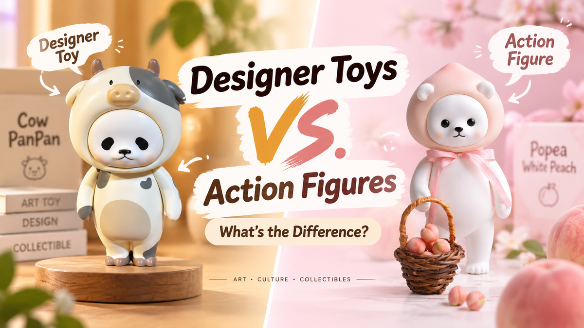 Planet Bear Cow PanPan collectible figure for a designer toys versus action figures guide