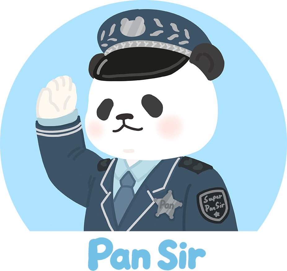 Pan Sir Panda Figurines